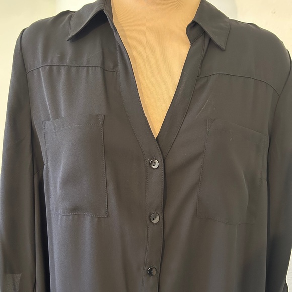 BCX Roll Tab Sleeve, Button Down, Collared Blouse NWOT - Picture 6 of 8